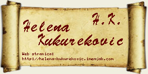 Helena Kukureković vizit kartica